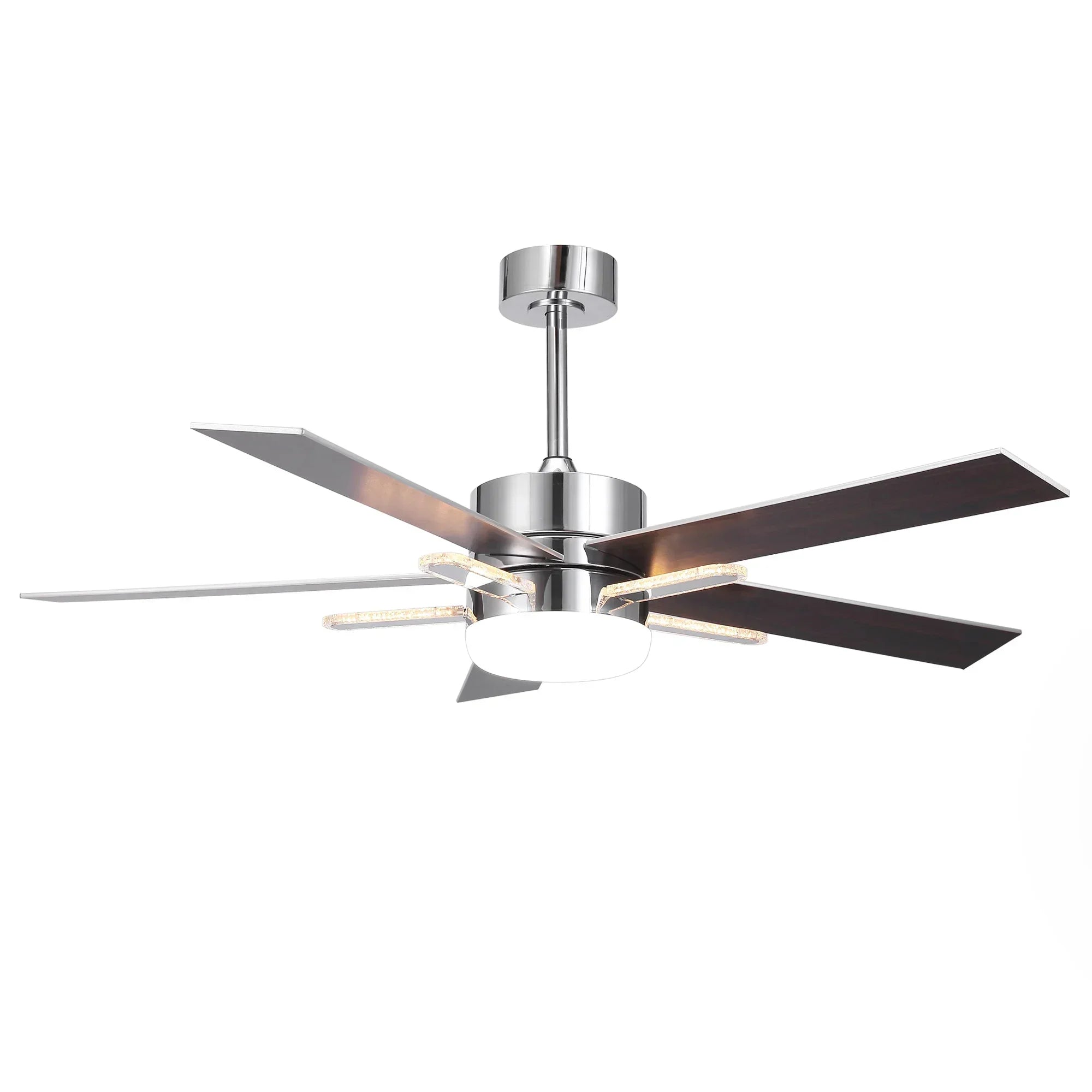 52" Modern Ceiling Fan with LED Light - IPLUS Lighting