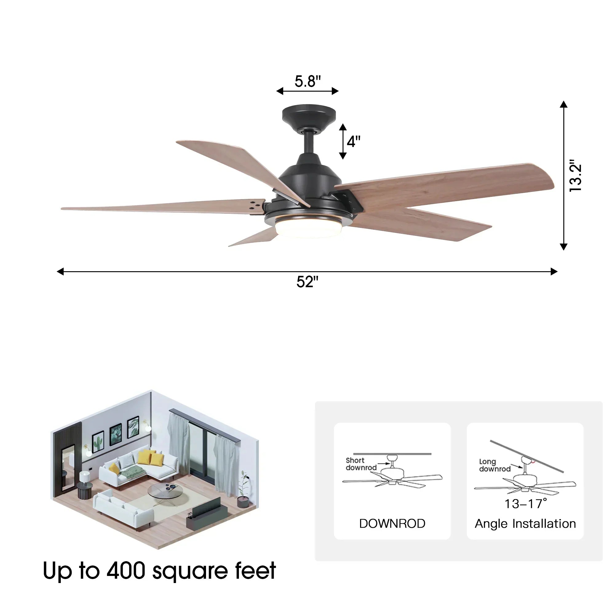 52" Vita Ceiling Fan