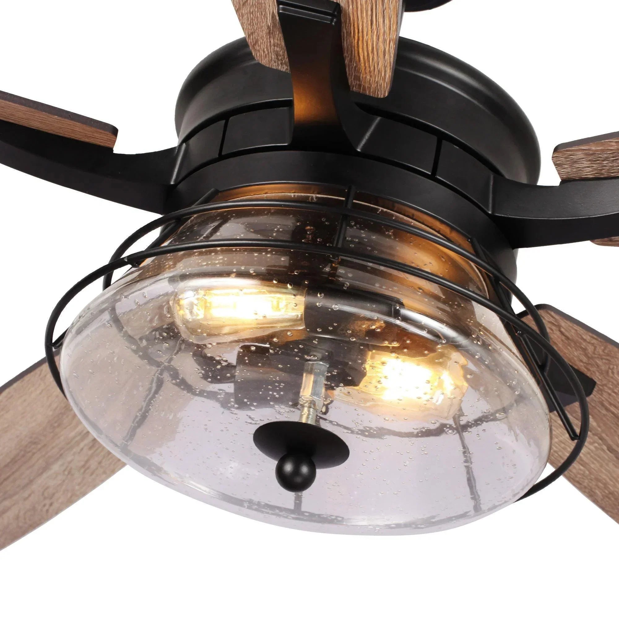 52" Antone Industrial Reversible Ceiling Fan - IPLUS Lighting