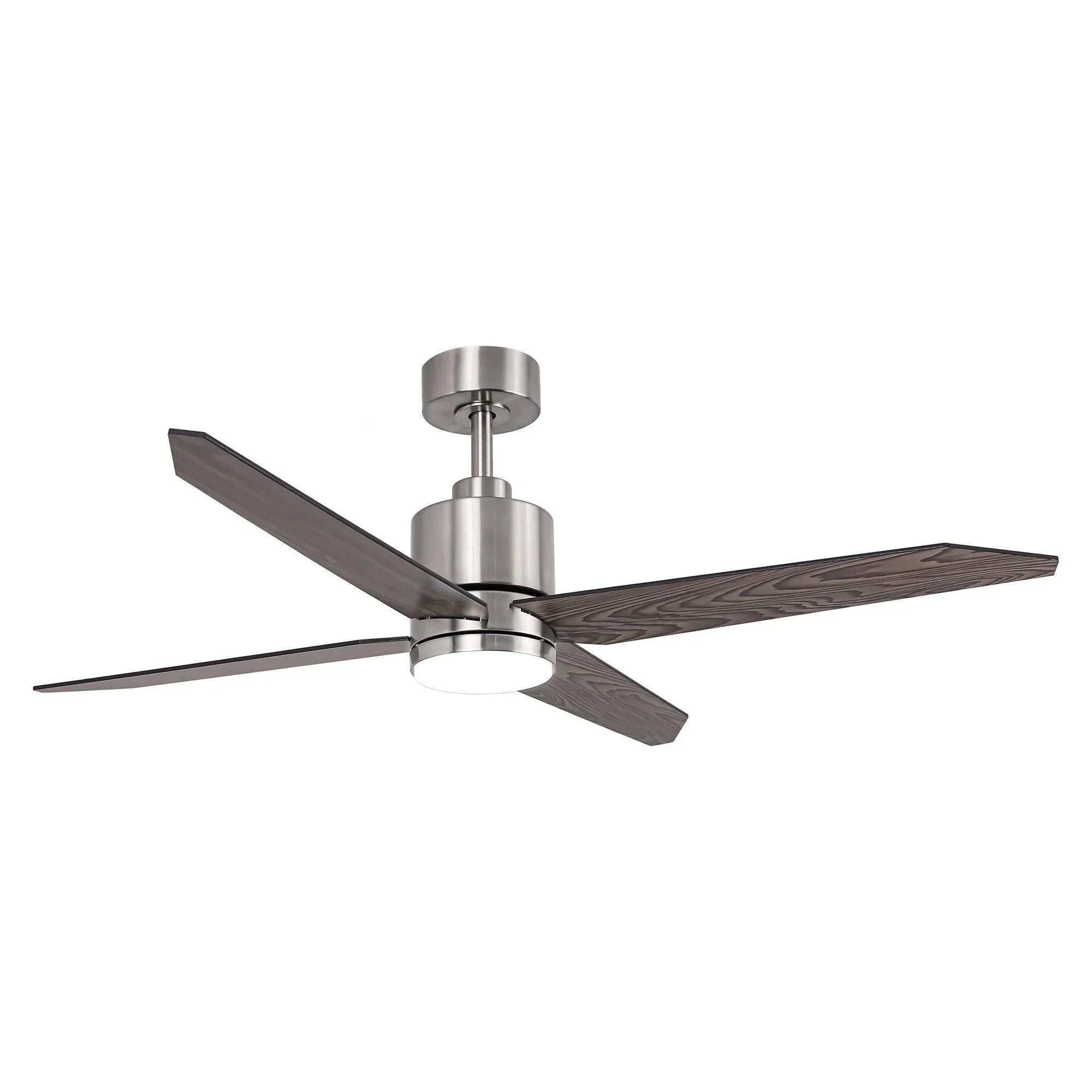 52" Ashby Industrial Satin Nickel DC Ceiling Fan - IPLUS Lighting