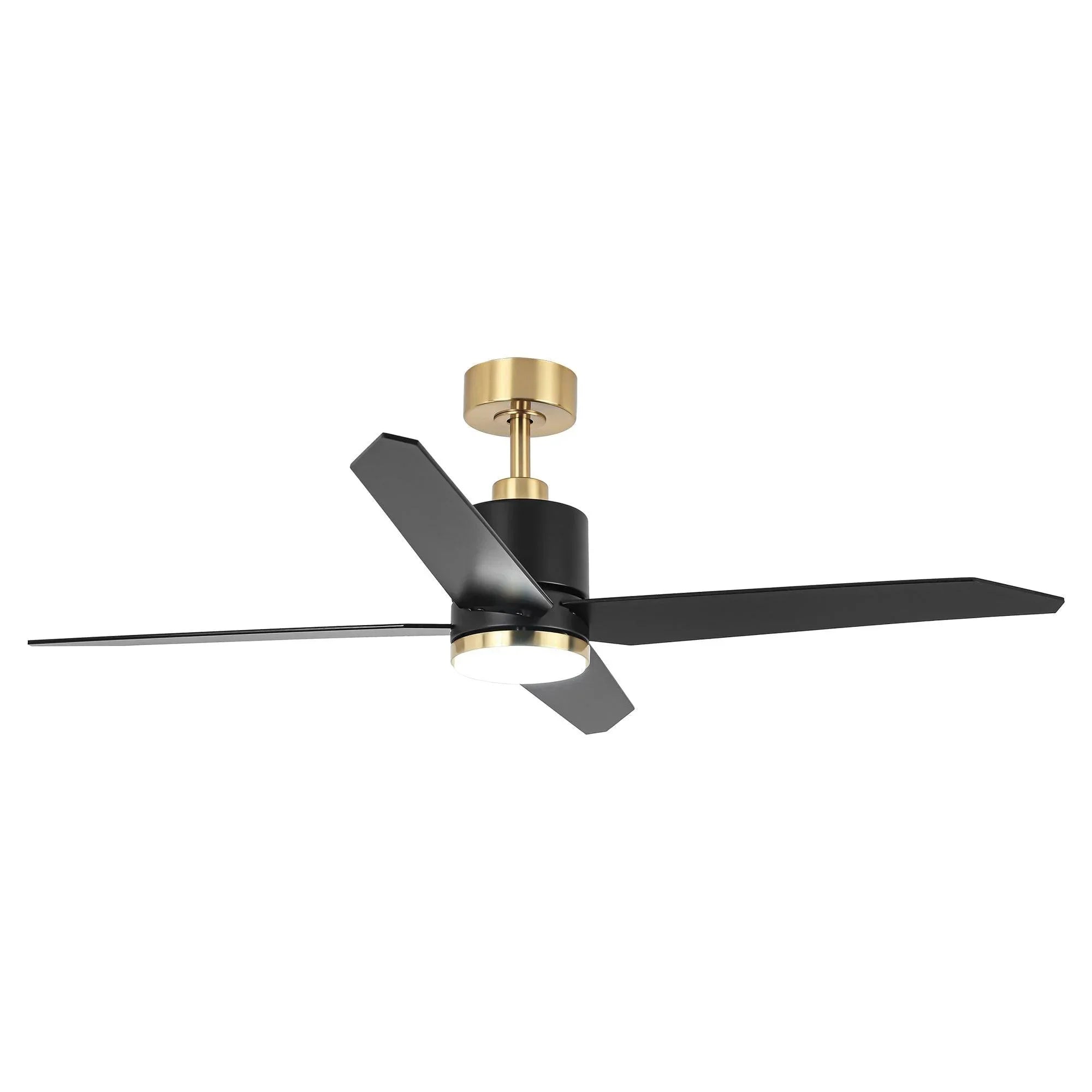 52" Ashby Industrial Satin Nickel DC Ceiling Fan - IPLUS Lighting