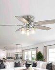 52" Bangatore Chrome Reversible Ceiling Fan