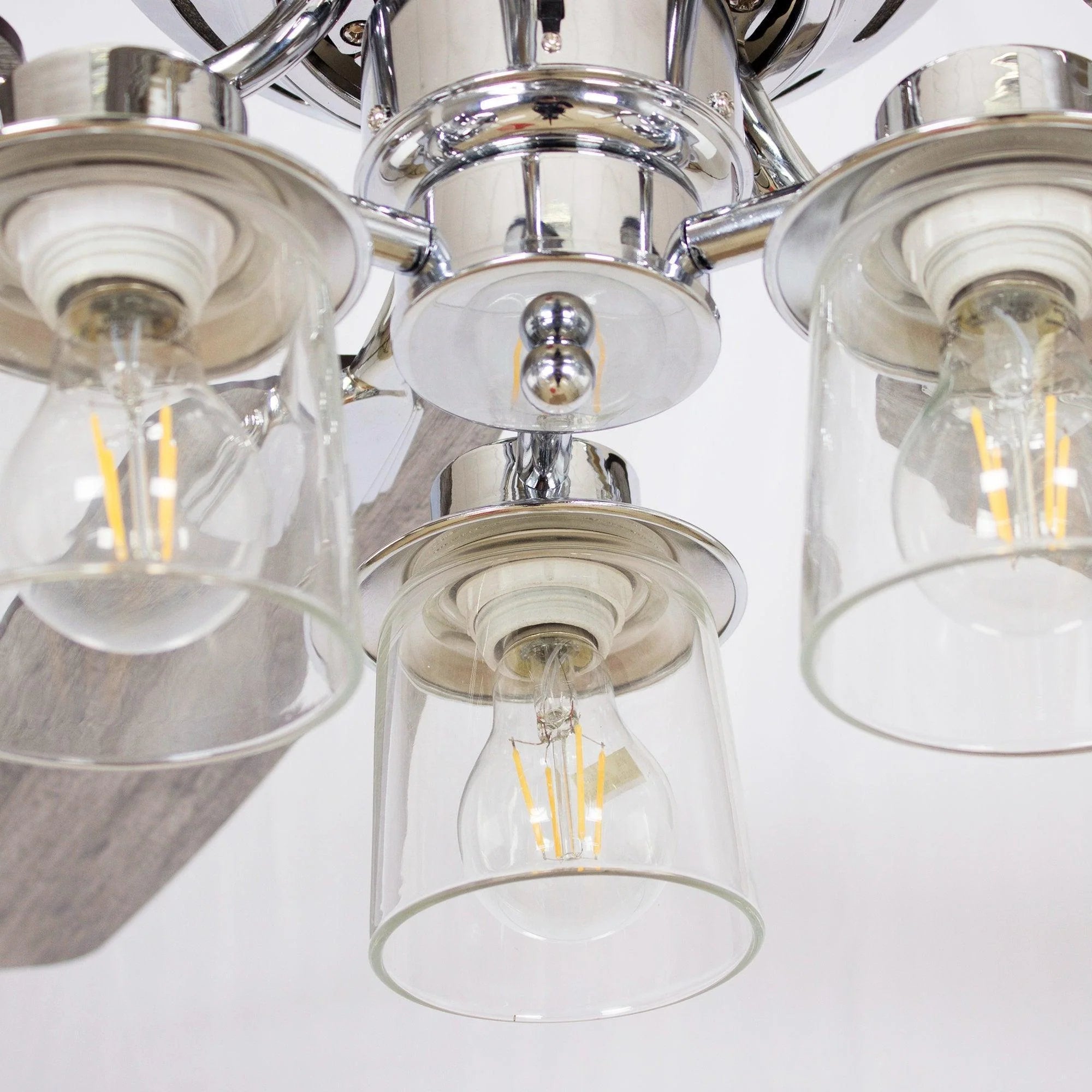 52" Bangatore Chrome Reversible Ceiling Fan