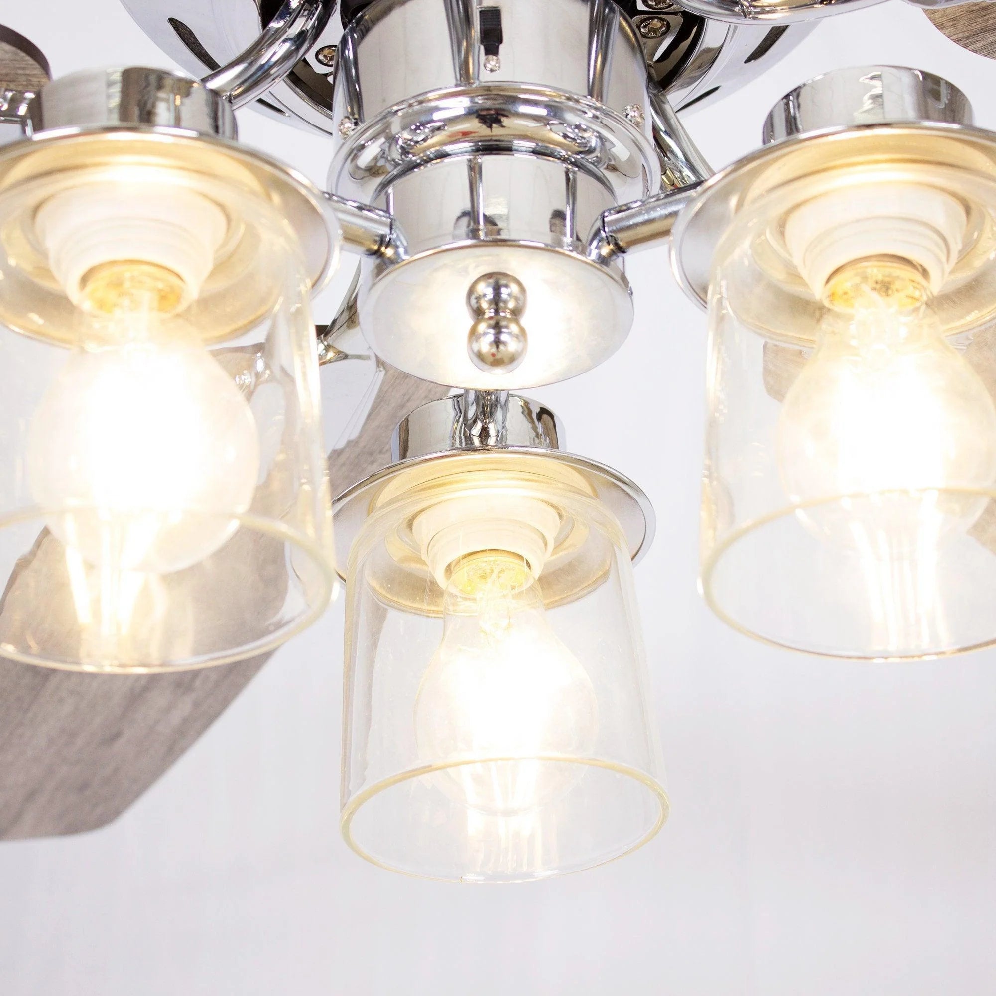 52" Bangatore Chrome Reversible Ceiling Fan