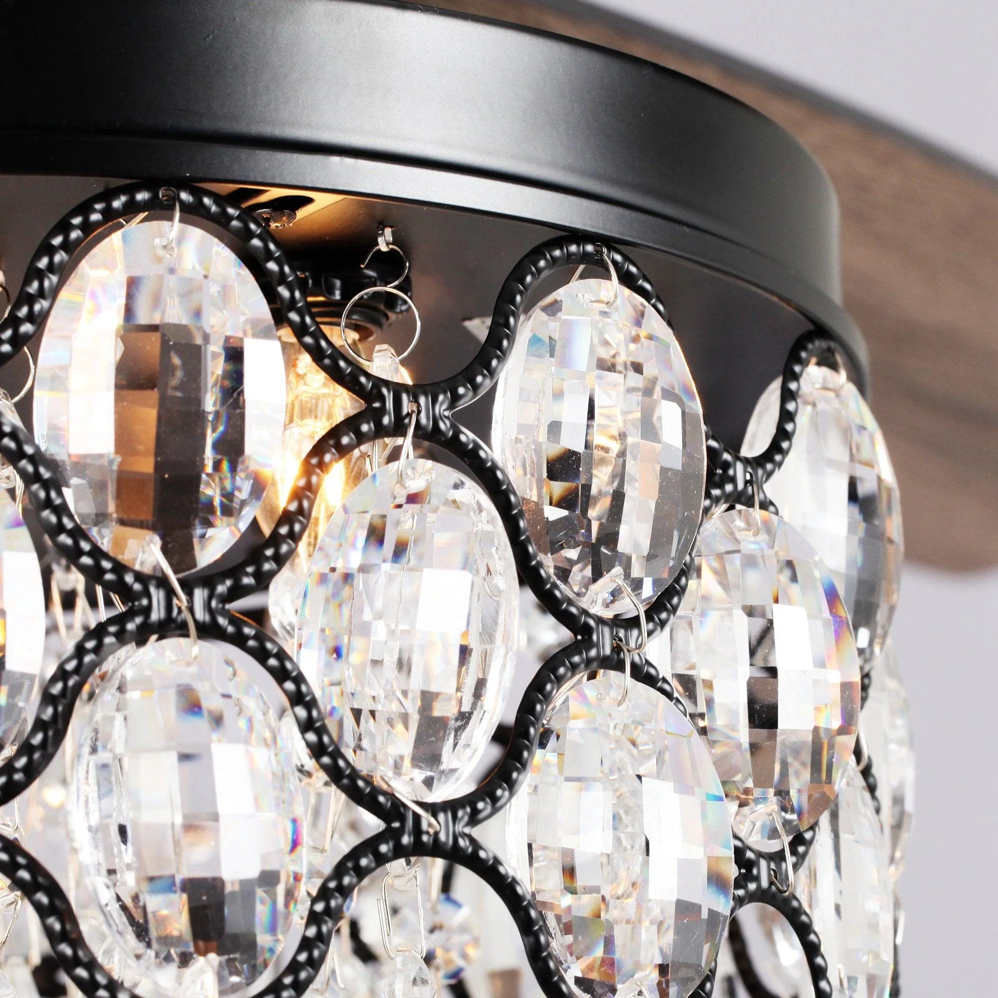 52" Berkshire Reversible Crystal Ceiling Fan