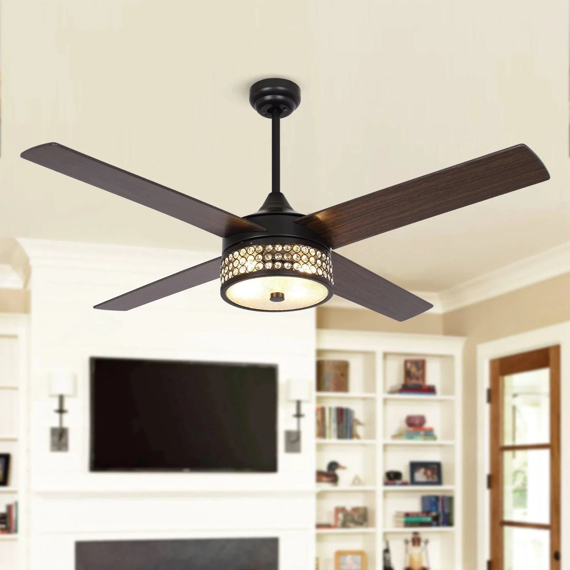 52" Cason Modern Reversible Ceiling Fan - IPLUS Lighting