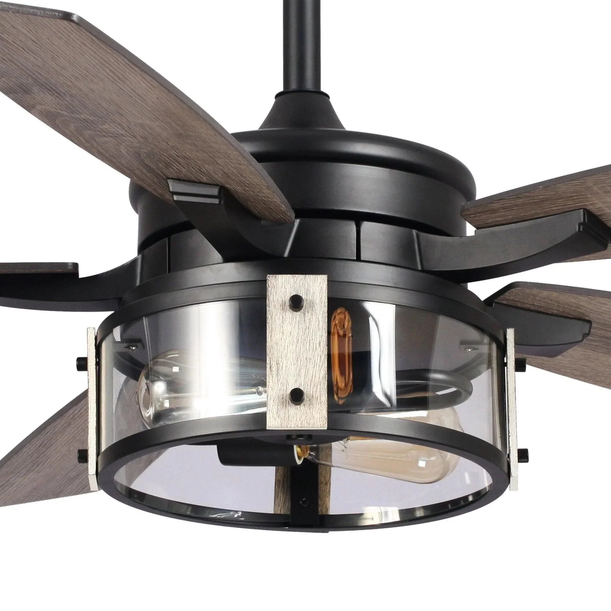 52" Coimbatore Farmhouse Reversible Ceiling Fan - IPLUS Lighting