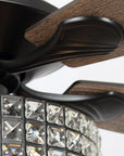 52" Nowthen Crystal Chandelier Ceiling Fan
