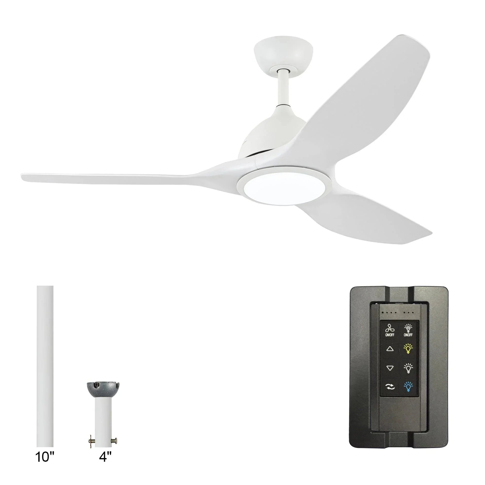 52" Modern 3 Blades Ceiling Fan