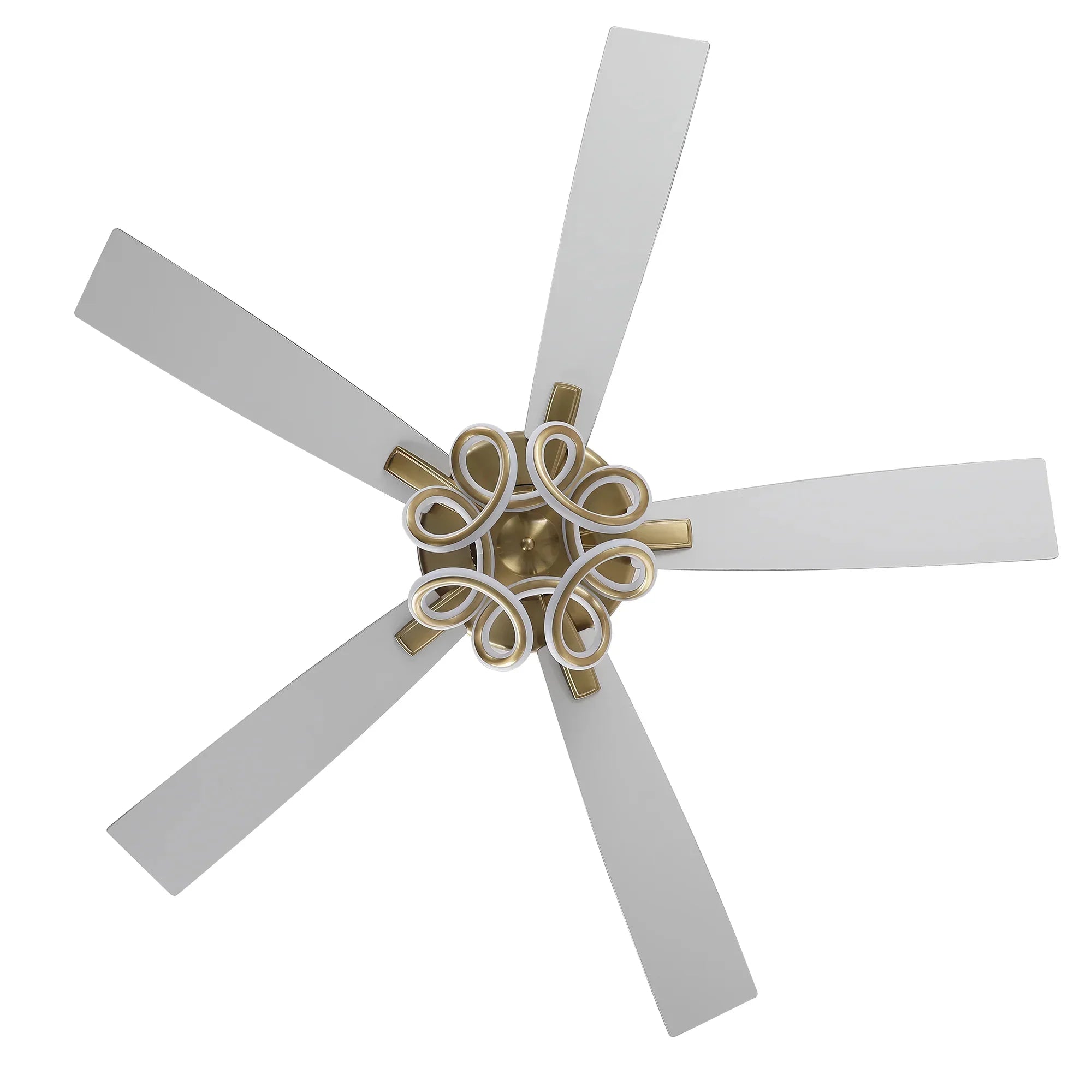 52" Boyd Antique-bronze Golden RGB LED Smart Fan - IPLUS Lighting