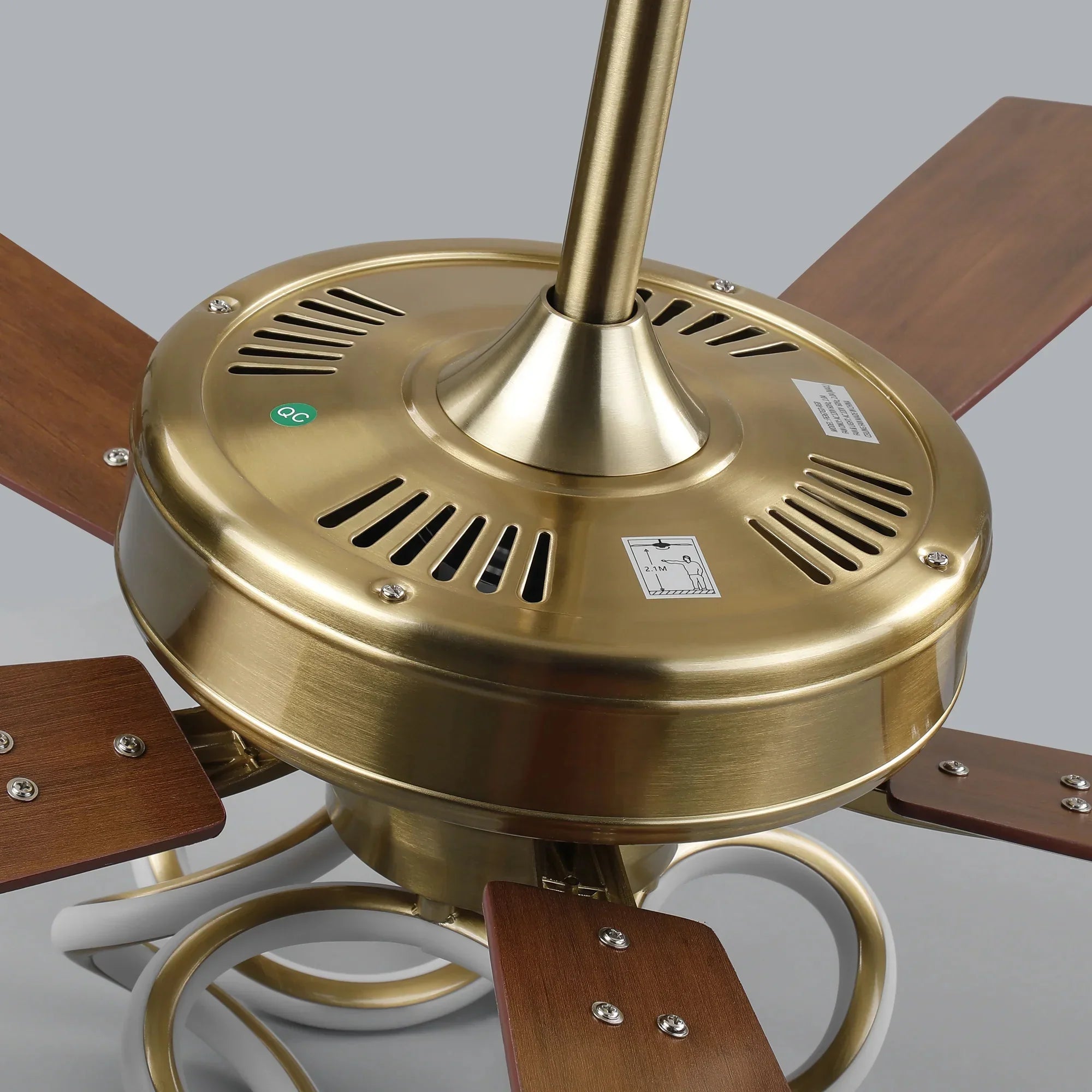 52" Boyd Antique-bronze Golden RGB LED Smart Fan - IPLUS Lighting