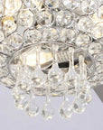 52" Kanpur Flush Mount Reversible Crystal Ceiling Fan - IPLUS Lighting