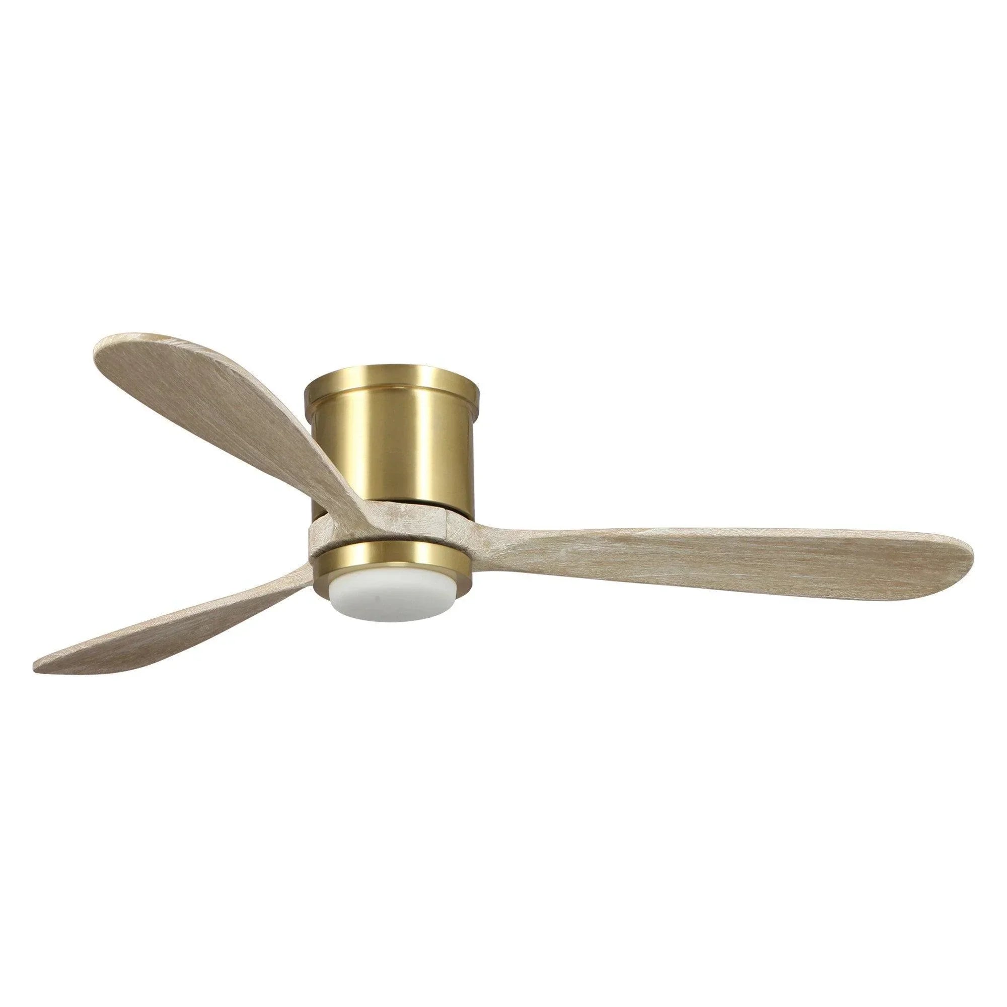 52" Mayna Copper Flush Mounted Ceiling Fan - IPLUS Lighting