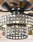 52" Nowthen Crystal Chandelier Ceiling Fan