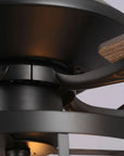 52" Paquette Matte Black Ceiling Fan