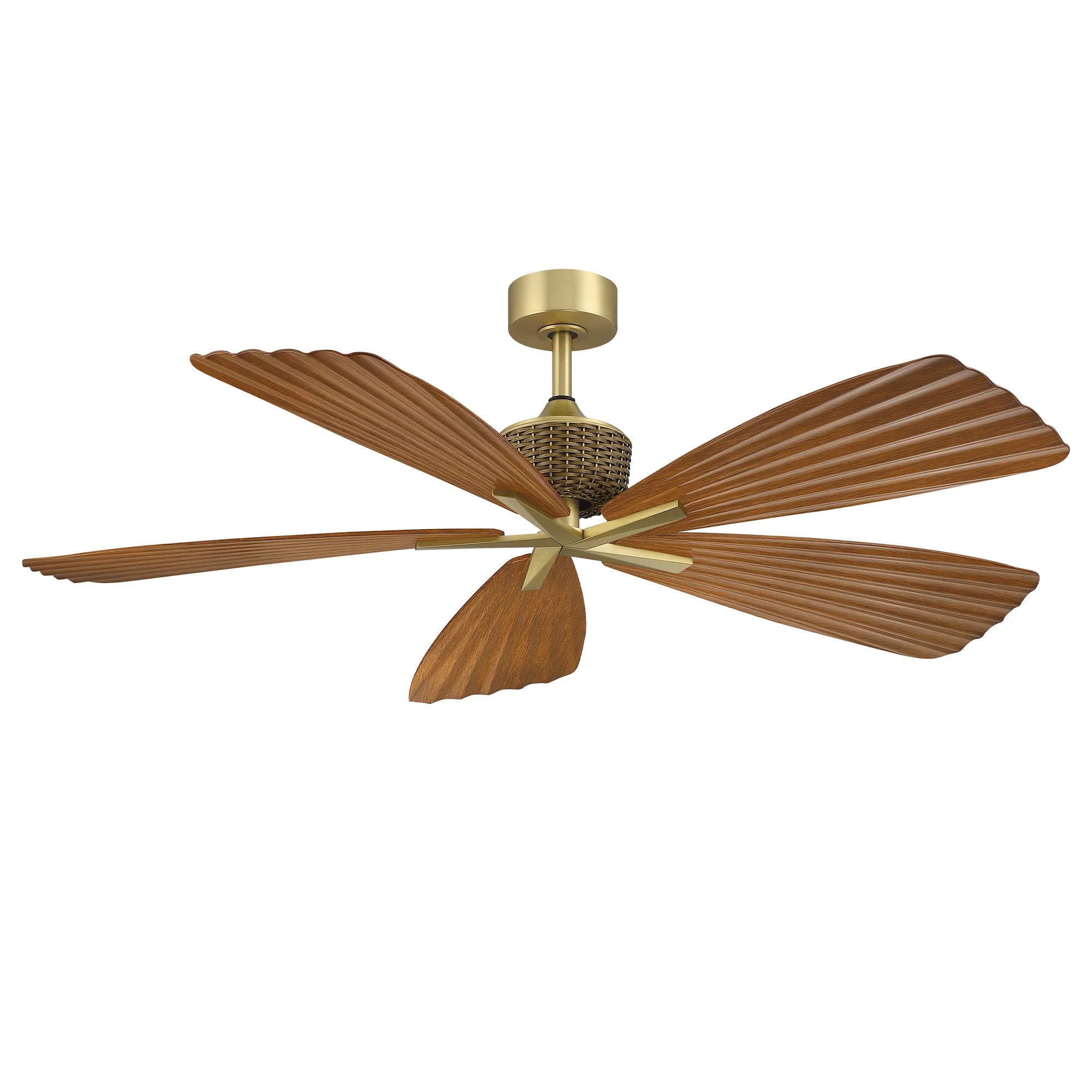 52" Porter Soft Brass IP66 Outdoor Ceiling Fan