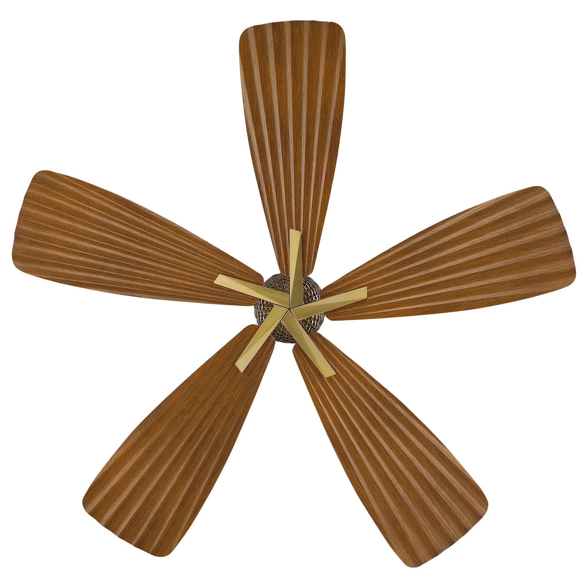 52" Porter Soft Brass IP66 Outdoor Ceiling Fan