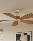 52" Porter Soft Brass IP66 Outdoor Ceiling Fan