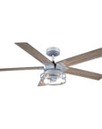 52" Industrial Reversible 5 Blade Led Ceiling Fan - IPLUS Lighting