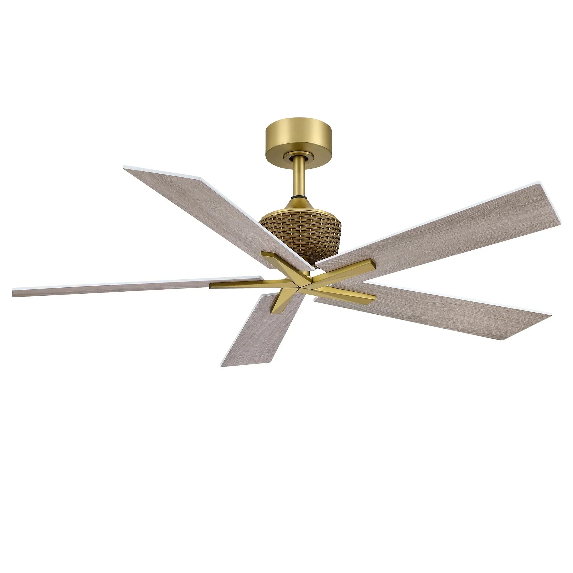 52" Rex Soft Brass Ceiling Fan