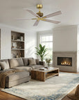 52" Rex Soft Brass Ceiling Fan
