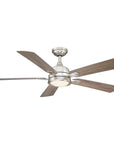 52" Tata Nagar Brush Nickel Reversible Ceiling Fan