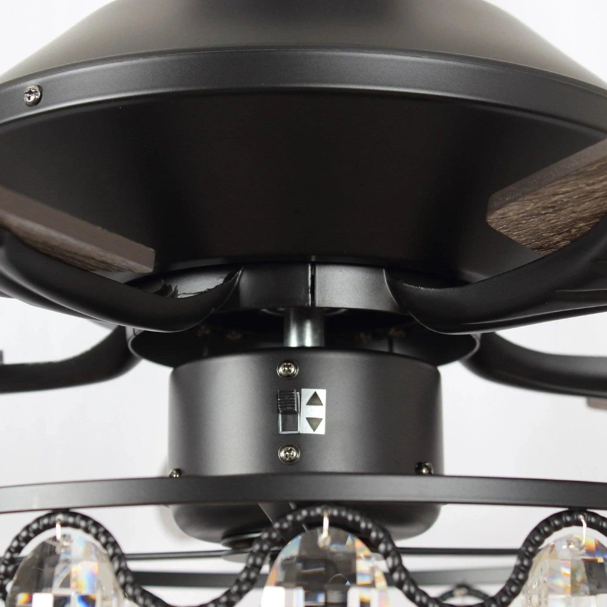 52" Tibuh Modern Crystal Chandelier Ceiling Fan