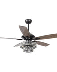 52" Nowthen Crystal Chandelier Ceiling Fan