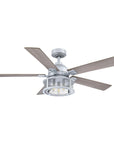 52" Industrial Reversible Mesh Led Ceiling Fan - IPLUS Lighting