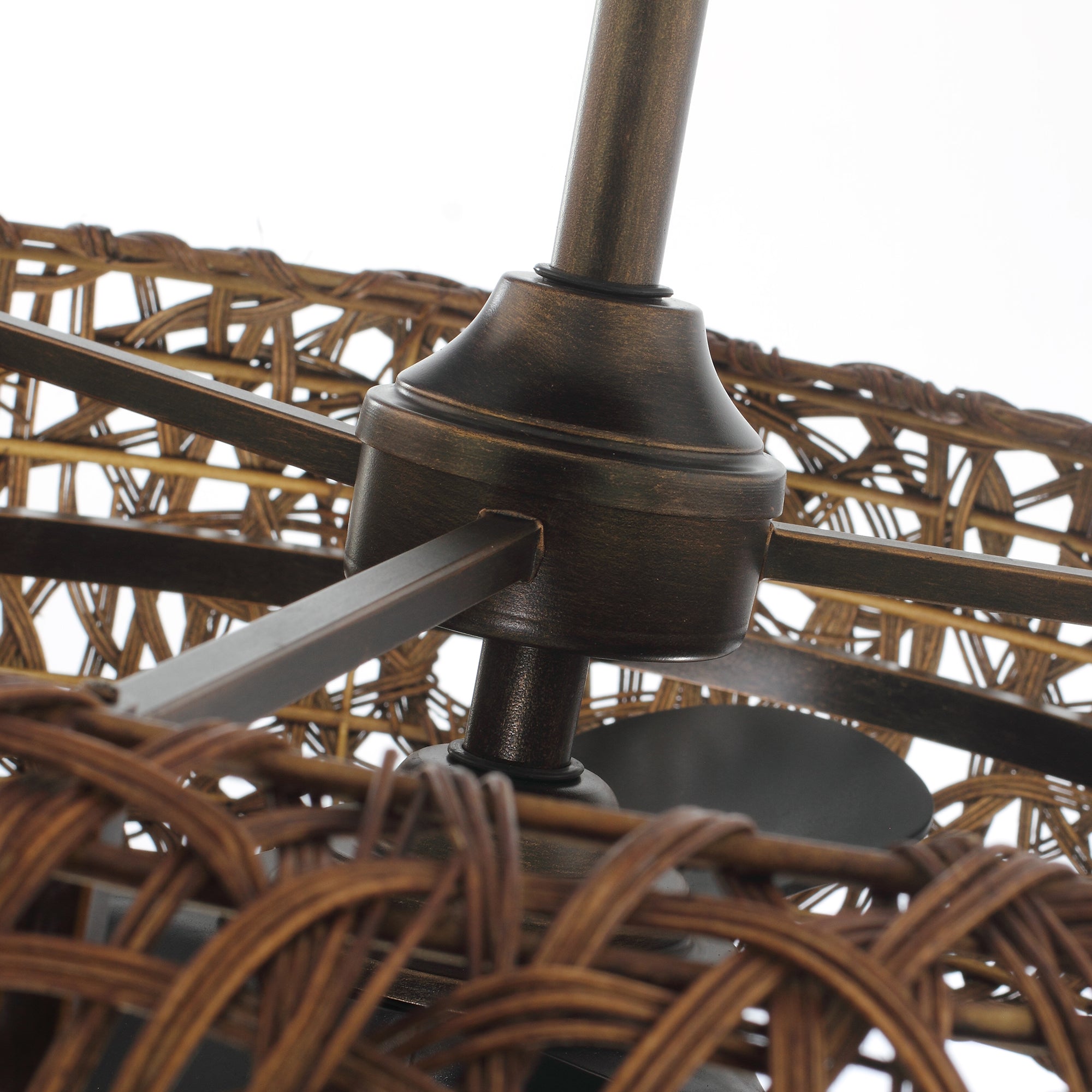 35" Hamptons Bronze Caged Ceiling Fan