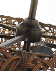 35" Hamptons Bronze Caged Ceiling Fan