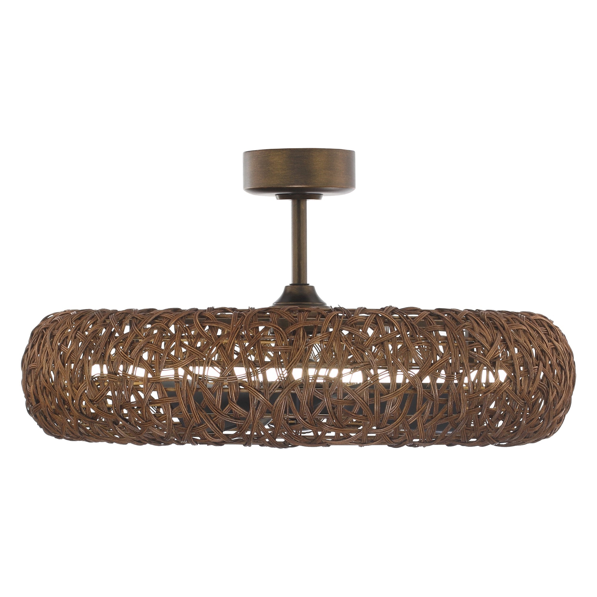 35" Hamptons Bronze Caged Ceiling Fan