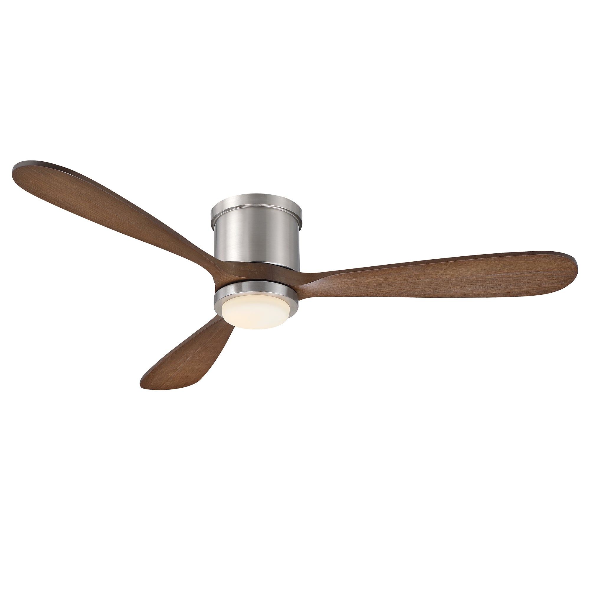 52" Mayna Flush Mount Ceiling Fan,Solid Wood Blades