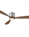 52" Mayna Flush Mount Ceiling Fan,Solid Wood Blades