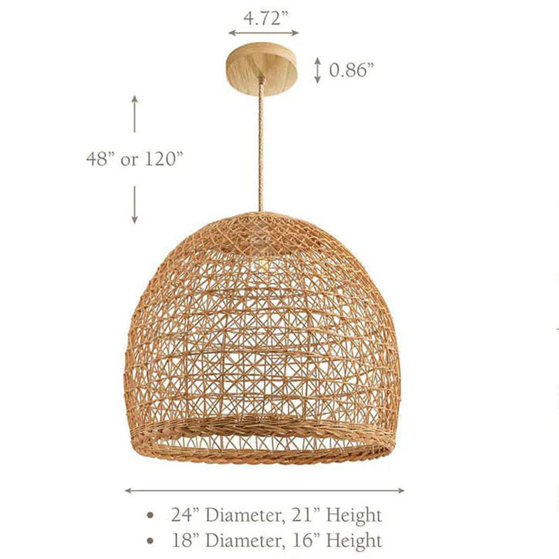Lumiere Rattan Pendant Light