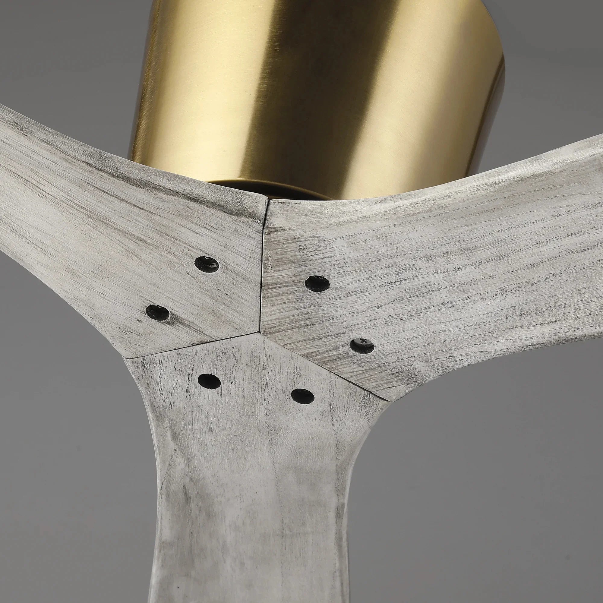 54 Inch Ward Solid Wood Blades Ceiling Fan - IPLUS Lighting