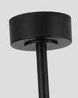 55" Xenia Black Ceiling Fan with Clear Blades