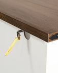 38" Modern Storage Cabinet with Hidden Trash Can Holder