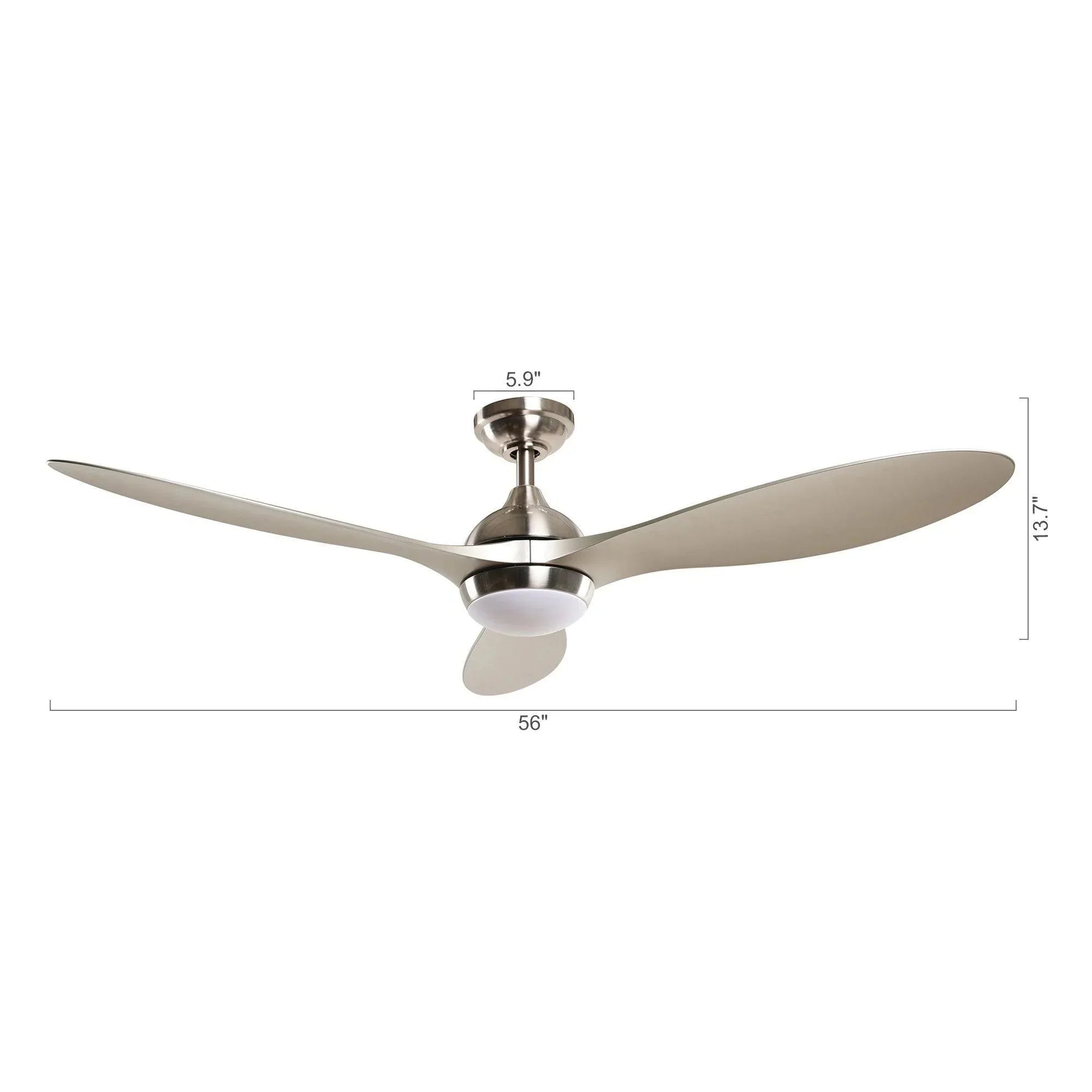 56" Bernardino Indoor Ceiling Fan