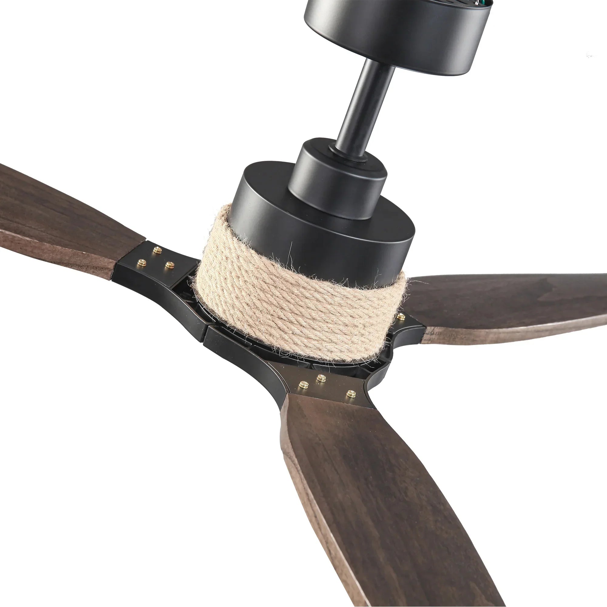 56 Inch Louise LED Wood Blades Ceiling Fan with Remote Control - IPLUS Lighting