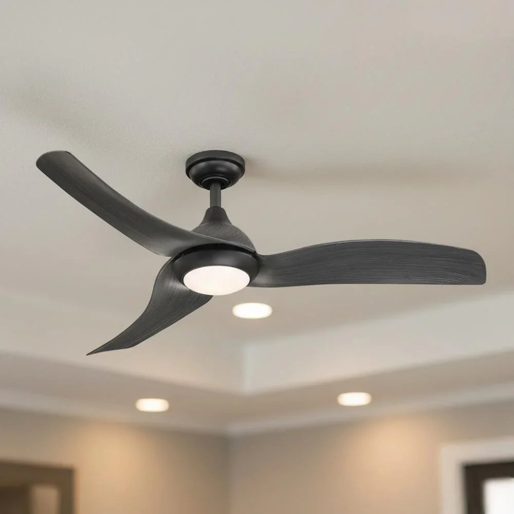 52" Industrial Downrod Mount Reversible Ceiling Fan - IPLUS Lighting