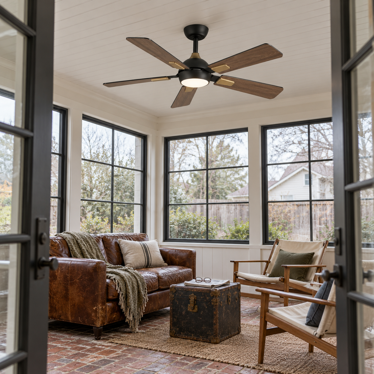 52" Norell Modern LED Ceiling Fan with Reversible Blades