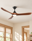 60" Avelor Modern LED Ceiling Fan with Solid Wood Blades
