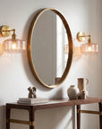 Gerald 1-Light Glass Wall Sconce Lighting