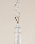 French Country 6 Light Candle Style Distressed Chandelier - IPLUS Lighting