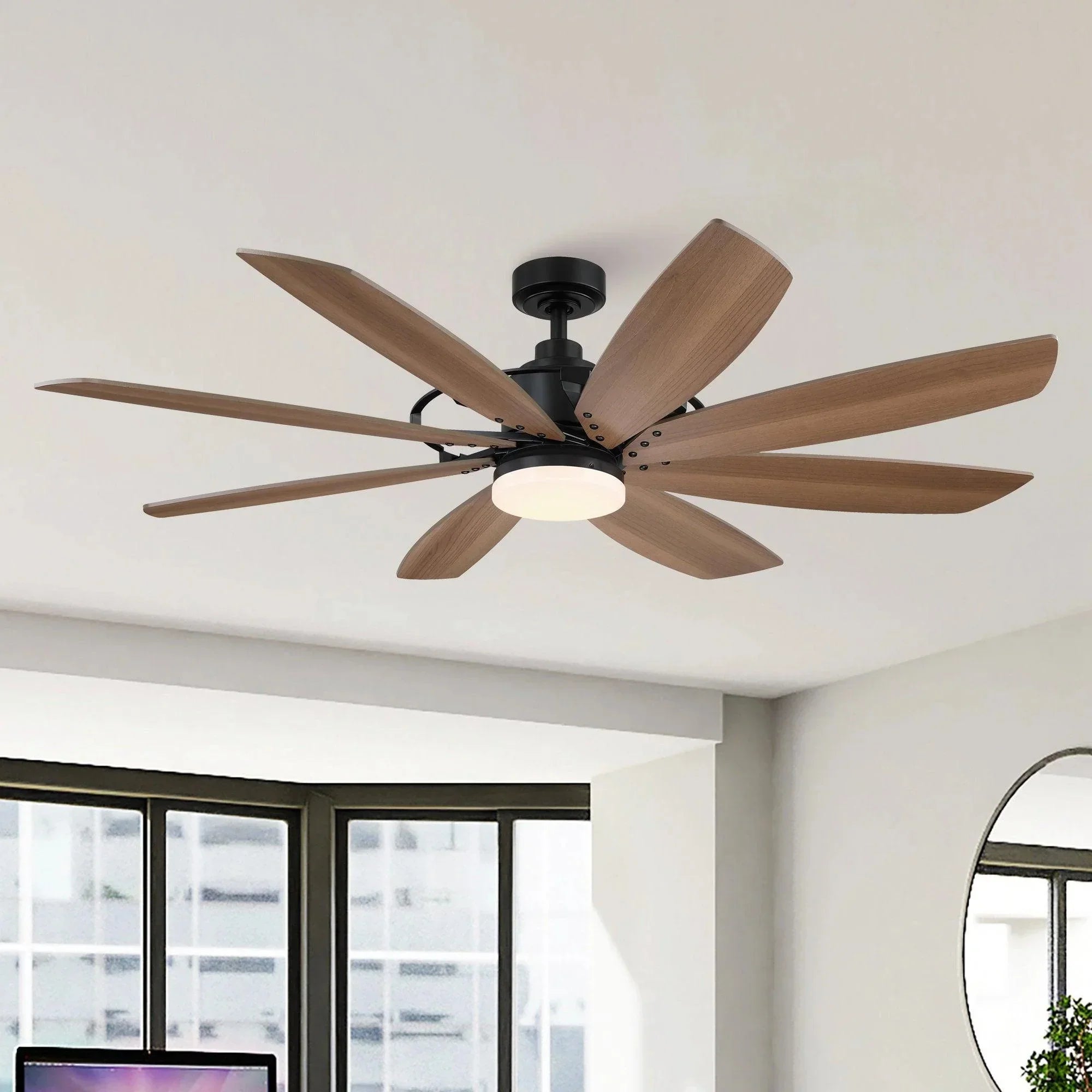 60" Antone Industrial Reversible Ceiling Fan - IPLUS Lighting