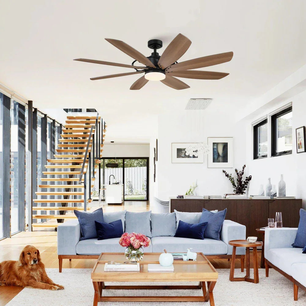 60" Antone Industrial Reversible Ceiling Fan - IPLUS Lighting