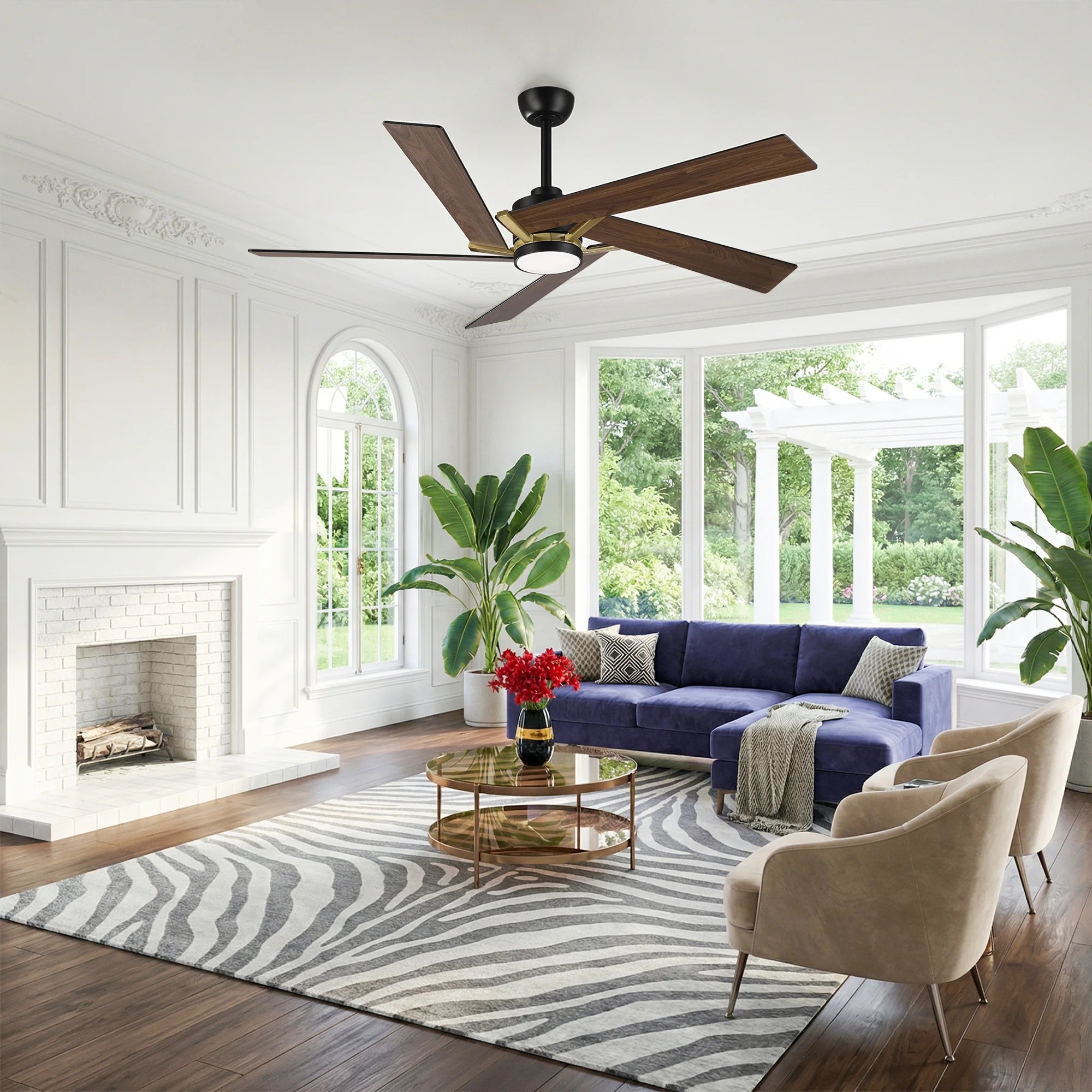 60" Baron Industrial LED Ceiling Fan