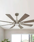 60" Oretha Windmill 8 Blades LED Ceiling Fan - IPLUS Lighting