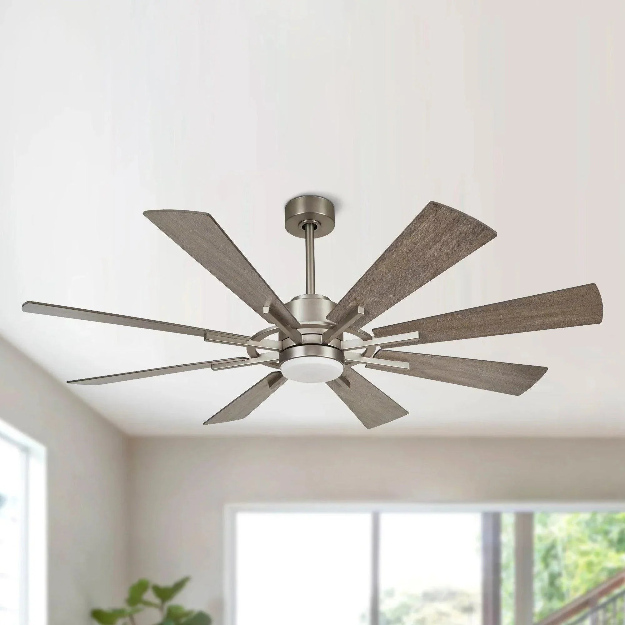 60" Oretha Windmill 8 Blades LED Ceiling Fan - IPLUS Lighting